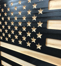 Load image into Gallery viewer, Jackson Flag Company - Handcrafted POW Mia Flag Engraved Wood Wall Art Décor American Flag 21.3 x 11.2 - Clean
